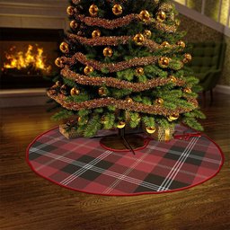 ScotsTee Shop Scottish Marjoribanks Weathered Clan Crest Tartan Christmas Tree Skirt