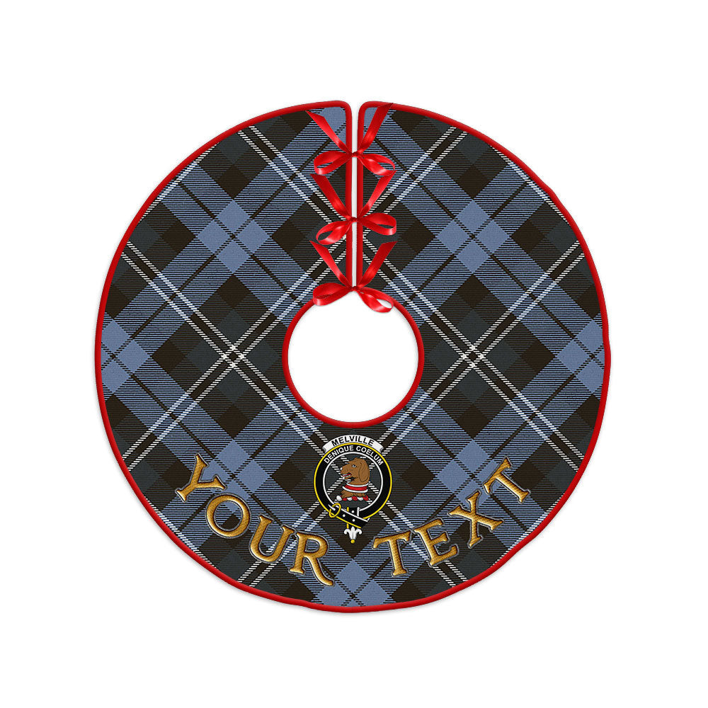 ScotsTee Shop Scottish Melville Weathered Clan Crest Tartan Christmas Tree Skirt