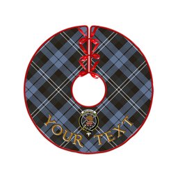 ScotsTee Shop Scottish Melville Weathered Clan Crest Tartan Christmas Tree Skirt