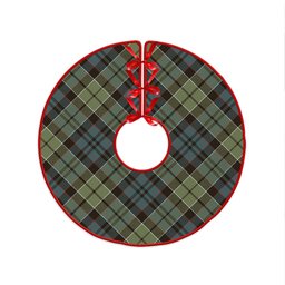 ScotsTee Shop Scottish MacIsaac Weathered Clan Crest Tartan Christmas Tree Skirt