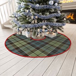 ScotsTee Shop Scottish MacIsaac Weathered Clan Crest Tartan Christmas Tree Skirt