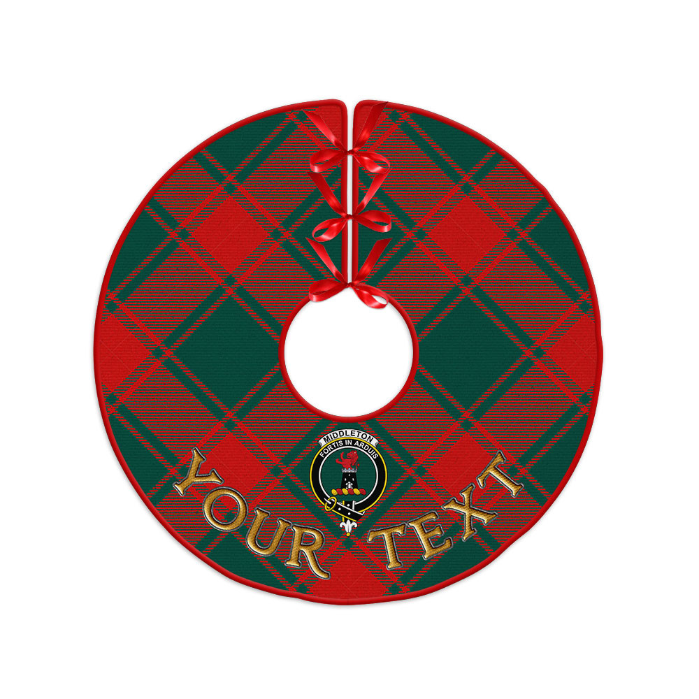 ScotsTee Shop Scottish Middleton Weathered Clan Crest Tartan Christmas Tree Skirt