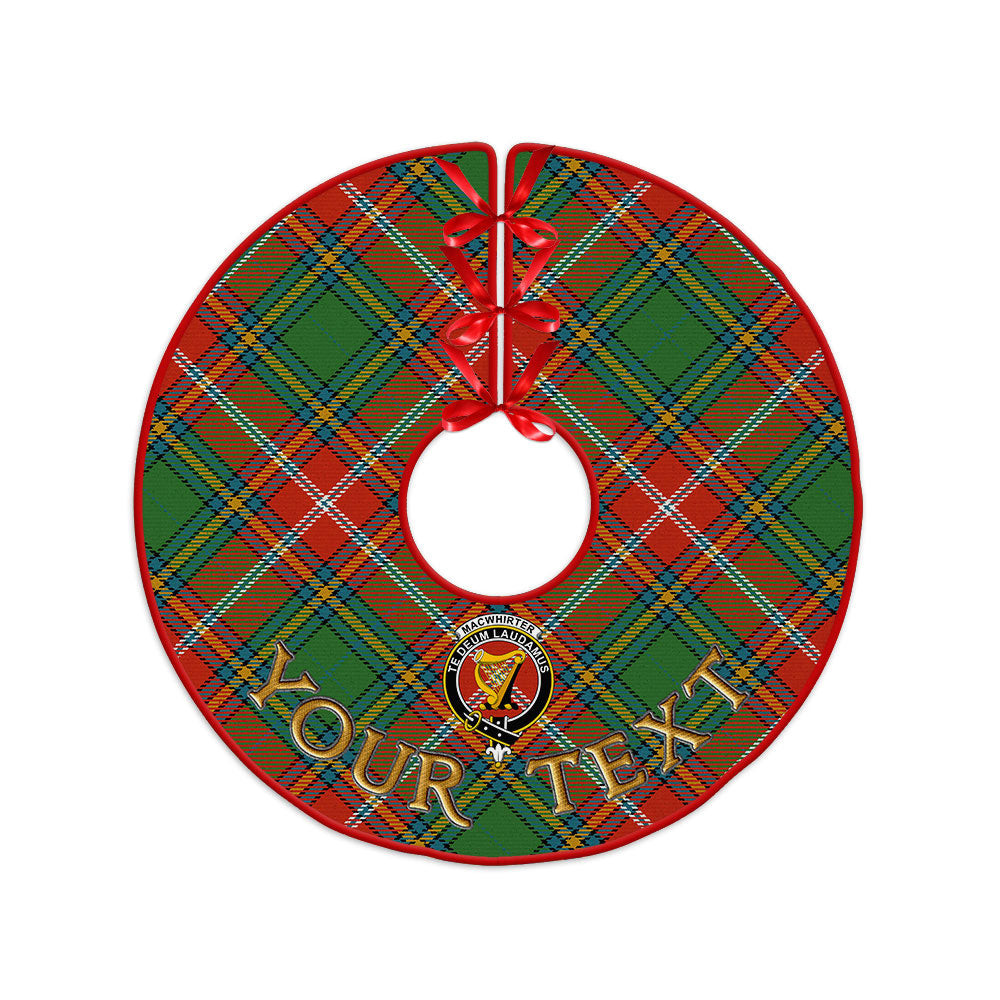 ScotsTee Shop Scottish MacWhirter Ancient Clan Crest Tartan Christmas Tree Skirt