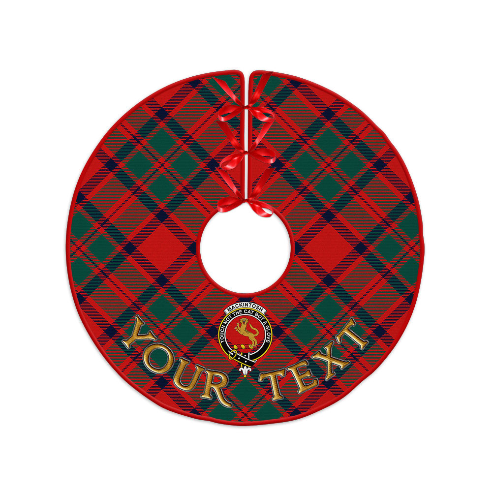 ScotsTee Shop Scottish MacKintosh Modern Clan Crest Tartan Christmas Tree Skirt
