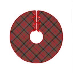ScotsTee Shop Scottish MacNaughton Weathered Clan Crest Tartan Christmas Tree Skirt