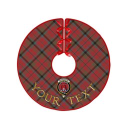 ScotsTee Shop Scottish MacNaughton Weathered Clan Crest Tartan Christmas Tree Skirt