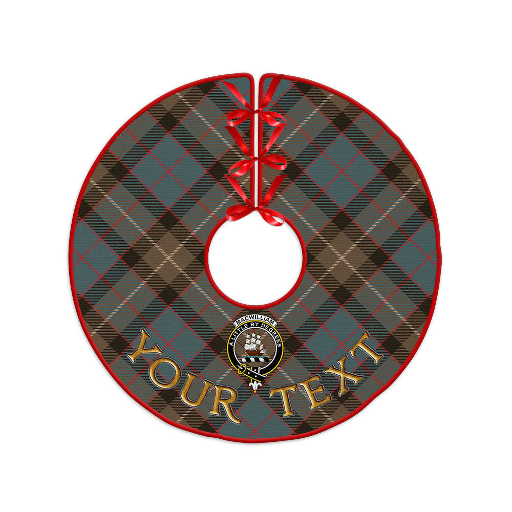 ScotsTee Shop Scottish MacWilliam (Williamson) Weathered Clan Crest Tartan Christmas Tree Skirt