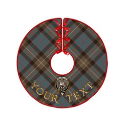 ScotsTee Shop Scottish MacWilliam (Williamson) Weathered Clan Crest Tartan Christmas Tree Skirt