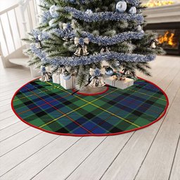 ScotsTee Shop Scottish Tait Modern Clan Crest Tartan Christmas Tree Skirt