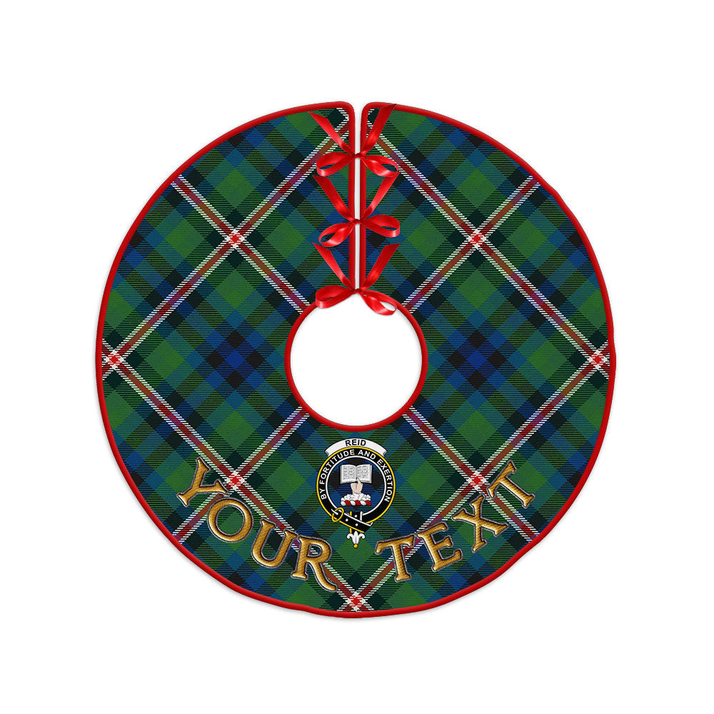 ScotsTee Shop Scottish Reid (Mill City) Modern Clan Crest Tartan Christmas Tree Skirt