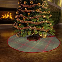 ScotsTee Shop Scottish Symington Weathered Clan Crest Tartan Christmas Tree Skirt