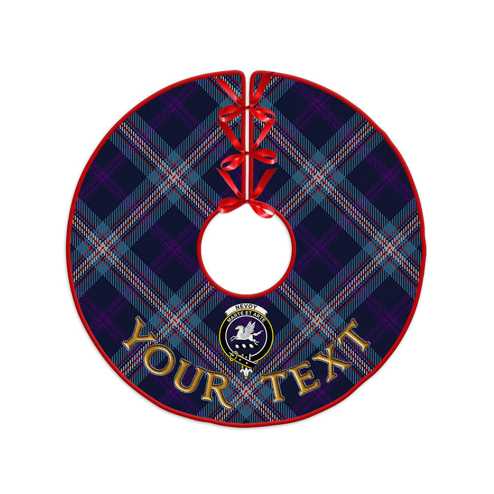 ScotsTee Shop Scottish Nevoy Clan Crest Tartan Christmas Tree Skirt