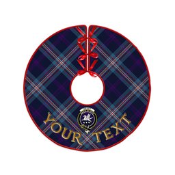 ScotsTee Shop Scottish Nevoy Clan Crest Tartan Christmas Tree Skirt