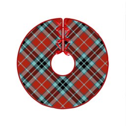 ScotsTee Shop Scottish MacTavish Weathered Clan Crest Tartan Christmas Tree Skirt