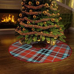 ScotsTee Shop Scottish MacTavish Weathered Clan Crest Tartan Christmas Tree Skirt