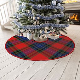 ScotsTee Shop Scottish Manson Modern Clan Crest Tartan Christmas Tree Skirt