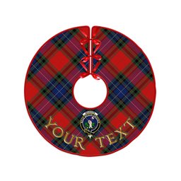 ScotsTee Shop Scottish Manson Modern Clan Crest Tartan Christmas Tree Skirt