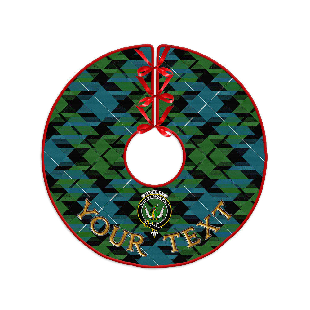 ScotsTee Shop Scottish MacKirdy Ancient Clan Crest Tartan Christmas Tree Skirt