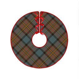 ScotsTee Shop Scottish MacLaren Weathered Clan Crest Tartan Christmas Tree Skirt