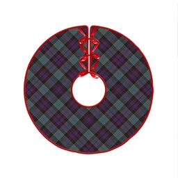 ScotsTee Shop Scottish Sempill (Semple) Weathered Clan Crest Tartan Christmas Tree Skirt