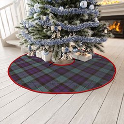 ScotsTee Shop Scottish Sempill (Semple) Weathered Clan Crest Tartan Christmas Tree Skirt