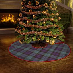 ScotsTee Shop Scottish Sempill (Semple) Weathered Clan Crest Tartan Christmas Tree Skirt