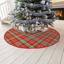 ScotsTee Shop Scottish Ogilvie Ancient Clan Crest Tartan Christmas Tree Skirt