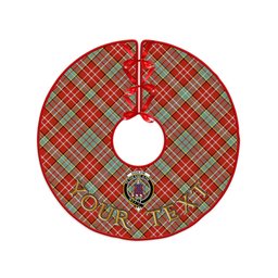 ScotsTee Shop Scottish Ogilvie Ancient Clan Crest Tartan Christmas Tree Skirt