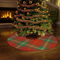 ScotsTee Shop Scottish Maver Modern Clan Crest Tartan Christmas Tree Skirt