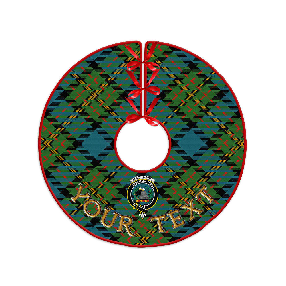 ScotsTee Shop Scottish MacLaren Ancient Clan Crest Tartan Christmas Tree Skirt