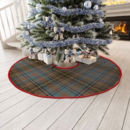 ScotsTee Shop Scottish MacInnes Weathered Clan Crest Tartan Christmas Tree Skirt