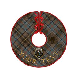 ScotsTee Shop Scottish MacInnes Weathered Clan Crest Tartan Christmas Tree Skirt