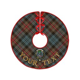 ScotsTee Shop Scottish MacKinlay Weathered Clan Crest Tartan Christmas Tree Skirt
