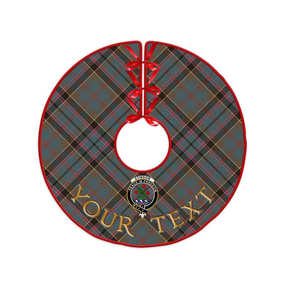 ScotsTee Shop Scottish Stinson (Stephenson Stevenson) Weathered Clan Crest Tartan Christmas Tree Skirt