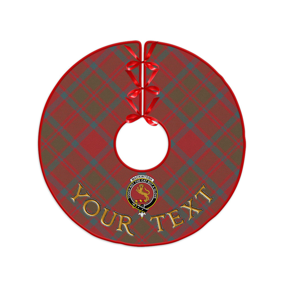 ScotsTee Shop Scottish MacKintosh Weathered Clan Crest Tartan Christmas Tree Skirt
