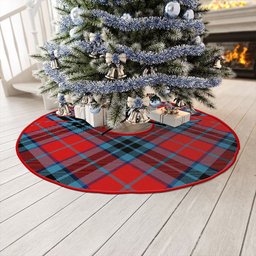 ScotsTee Shop Scottish MacTavish Modern Clan Crest Tartan Christmas Tree Skirt