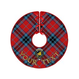 ScotsTee Shop Scottish MacTavish Modern Clan Crest Tartan Christmas Tree Skirt