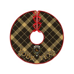 ScotsTee Shop Scottish Raeburn Weathered Clan Crest Tartan Christmas Tree Skirt