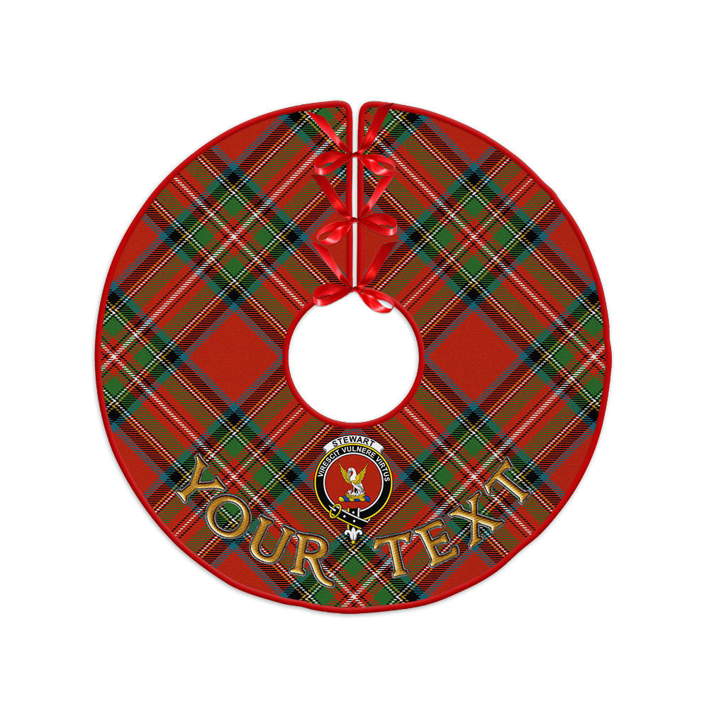 ScotsTee Shop Scottish Stewart Royal (Royal Stewart) Ancient Clan Crest Tartan Christmas Tree Skirt