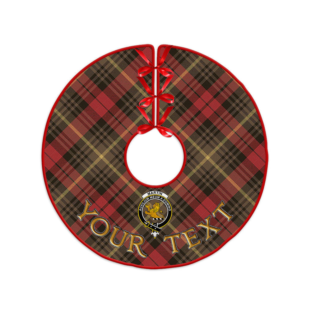 ScotsTee Shop Scottish Martin Weathered Clan Crest Tartan Christmas Tree Skirt
