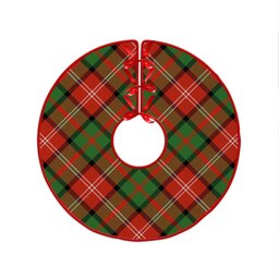 ScotsTee Shop Scottish Nisbet (Nisbit) Ancient Clan Crest Tartan Christmas Tree Skirt