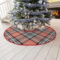ScotsTee Shop Scottish Napier Rose Ancient Clan Crest Tartan Christmas Tree Skirt