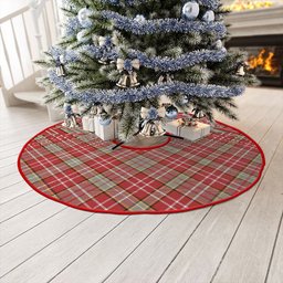 ScotsTee Shop Scottish Ogilvie Weathered Clan Crest Tartan Christmas Tree Skirt