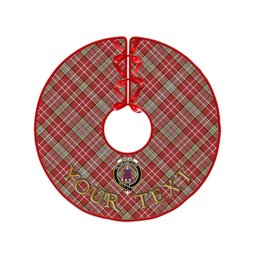 ScotsTee Shop Scottish Ogilvie Weathered Clan Crest Tartan Christmas Tree Skirt