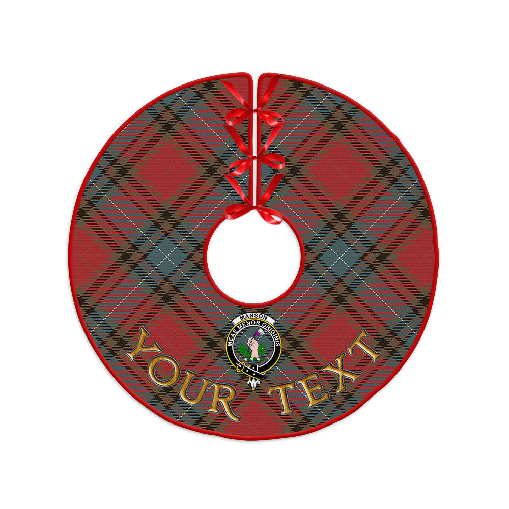ScotsTee Shop Scottish Manson Weathered Clan Crest Tartan Christmas Tree Skirt