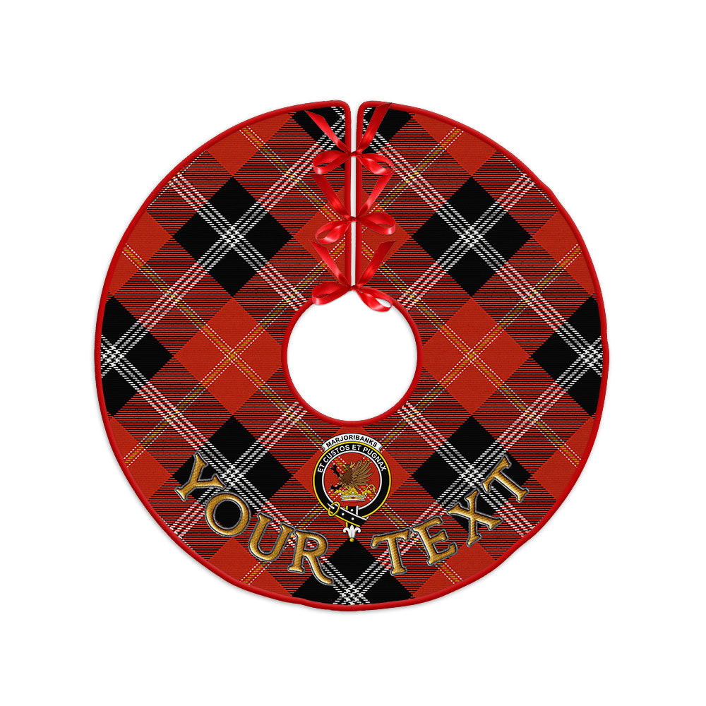 ScotsTee Shop Scottish Marjoribanks Ancient Clan Crest Tartan Christmas Tree Skirt