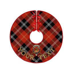 ScotsTee Shop Scottish Marjoribanks Ancient Clan Crest Tartan Christmas Tree Skirt