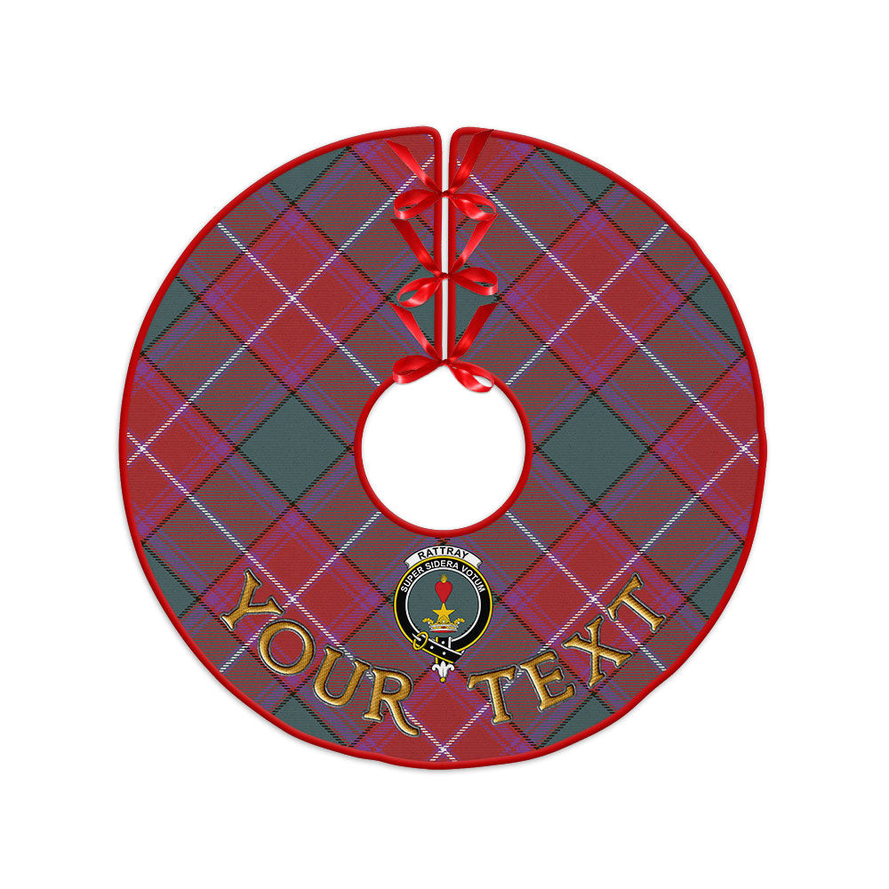 ScotsTee Shop Scottish Rattray Weathered Clan Crest Tartan Christmas Tree Skirt