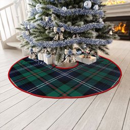 ScotsTee Shop Scottish Urquhart Modern Clan Crest Tartan Christmas Tree Skirt