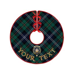 ScotsTee Shop Scottish Urquhart Modern Clan Crest Tartan Christmas Tree Skirt